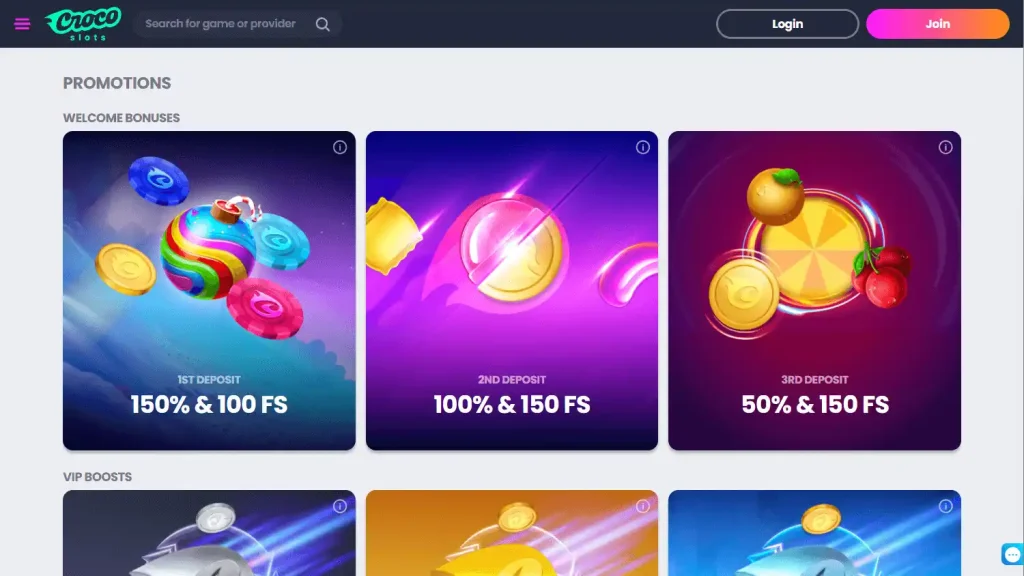 crocoslot casino Bonusse und Promotionen